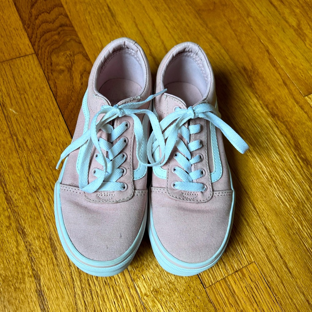 Vans, size 2 kids, pink, EUC